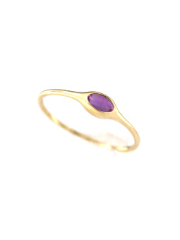 Yellow gold zirconia ring...