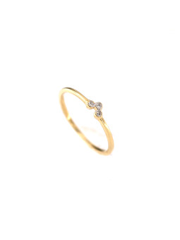 Yellow gold zirconia ring  DGC03-13