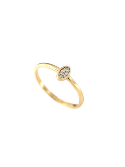 Yellow gold zirconia ring...