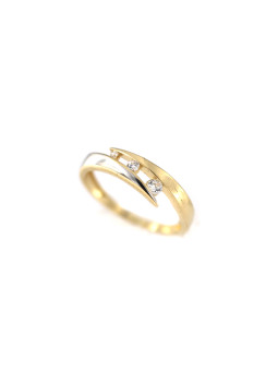 Yellow gold zirconia ring...