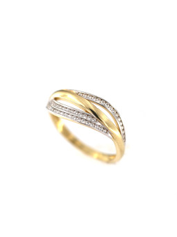 Yellow gold zirconia ring...