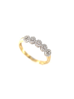 Yellow gold zirconia ring...