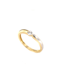 Yellow gold zirconia ring...