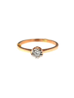 Rose gold ring with diamond DRBR04-02