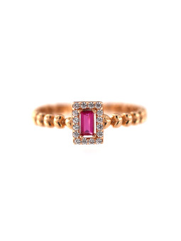 Rose gold zircon ring DRA05-10