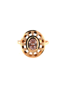 Rose gold zirconia ring...