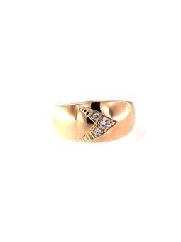 Rose gold zirconia ring...