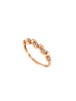 Rose gold zirconia ring...