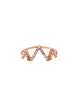 Rose gold zirconia ring...