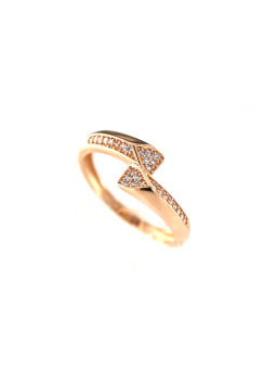 Rose gold zirconia ring...