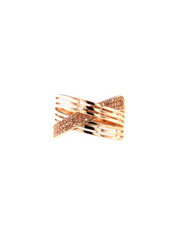 Rose gold zirconia ring...