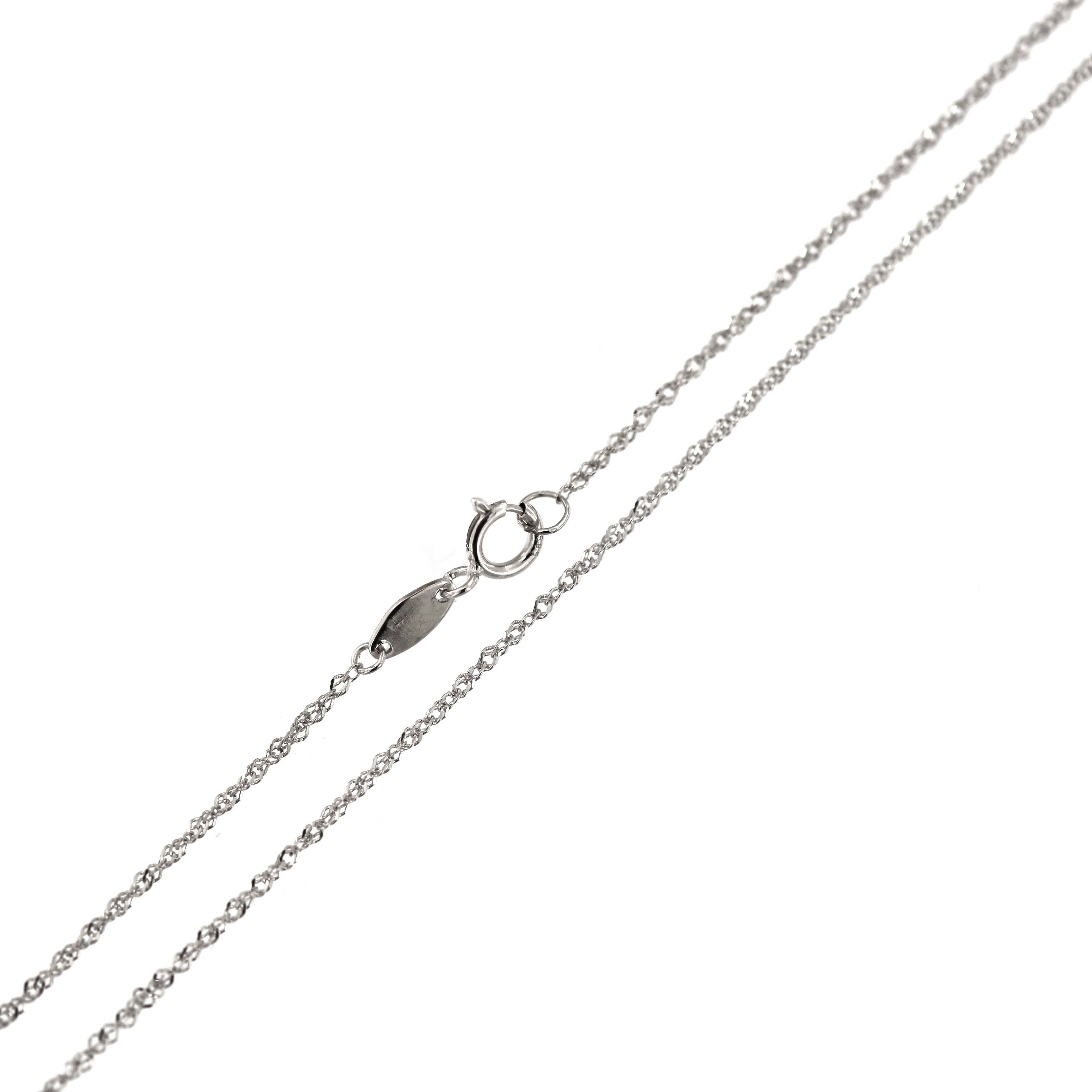 White gold chain CBTW-0.60MM