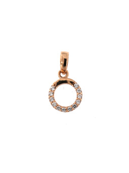 Rose gold zirconia pendant...