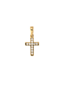 Yellow gold cross pendant...