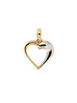 Yellow gold heart pendant...