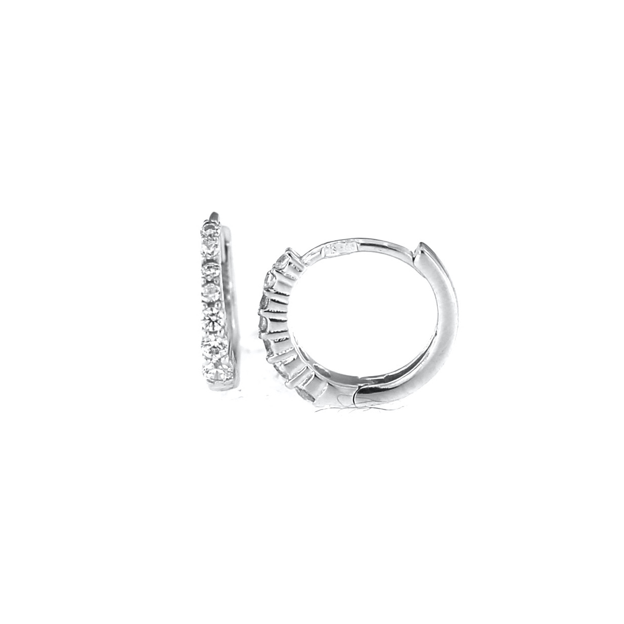 White gold earrings BBR01-01-10