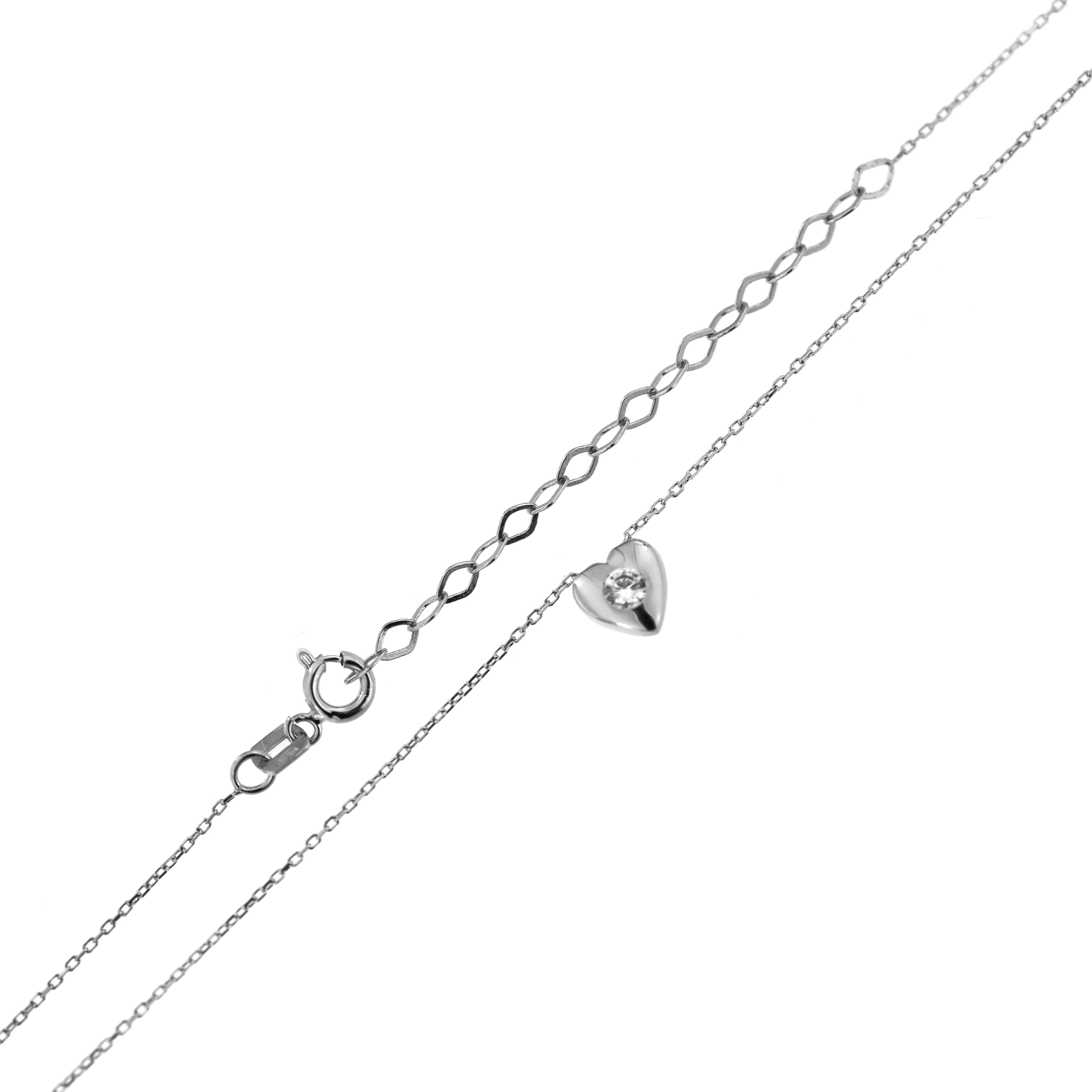 White gold pendant necklace CPB06-04