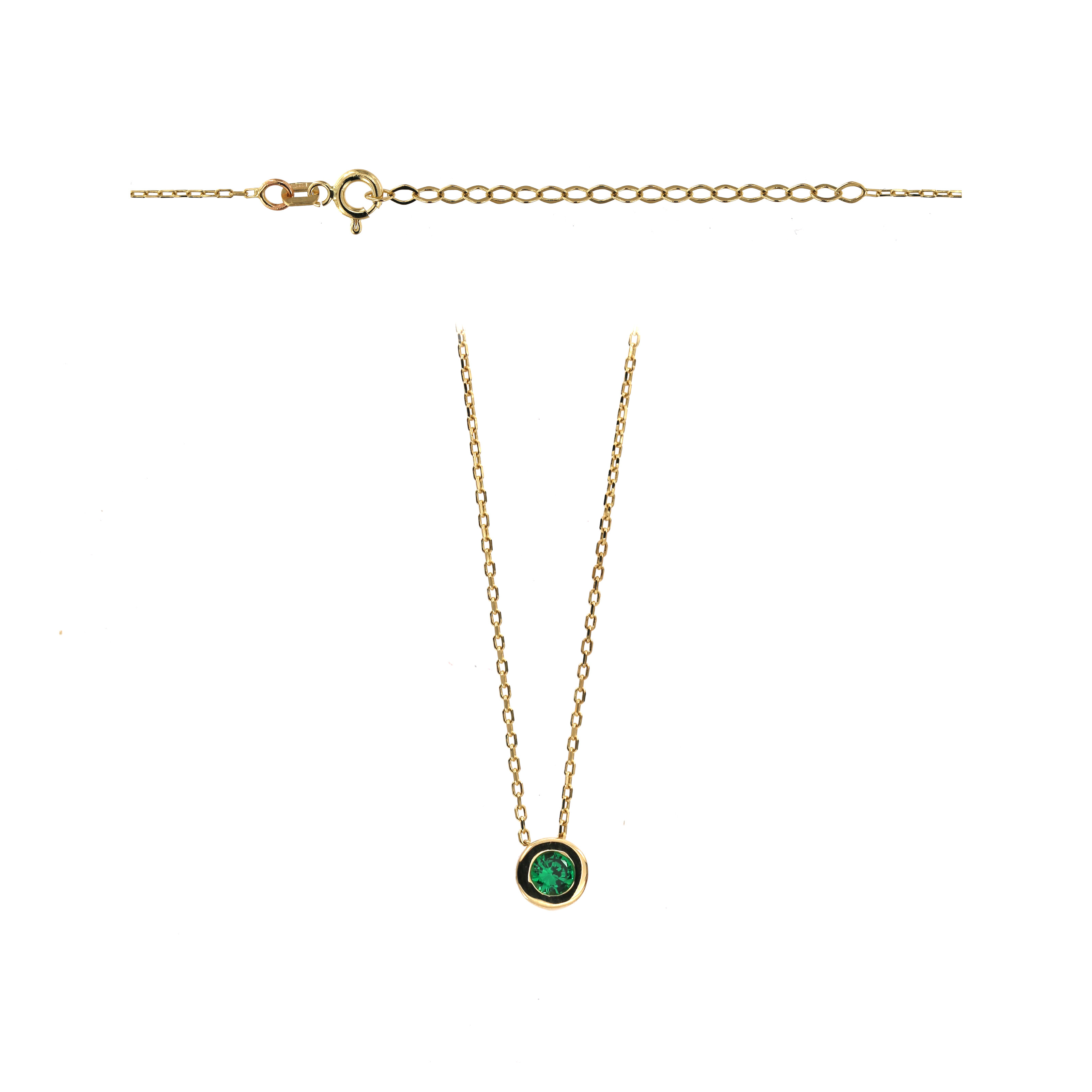 Yellow gold pendant necklace CPG30-Z-01