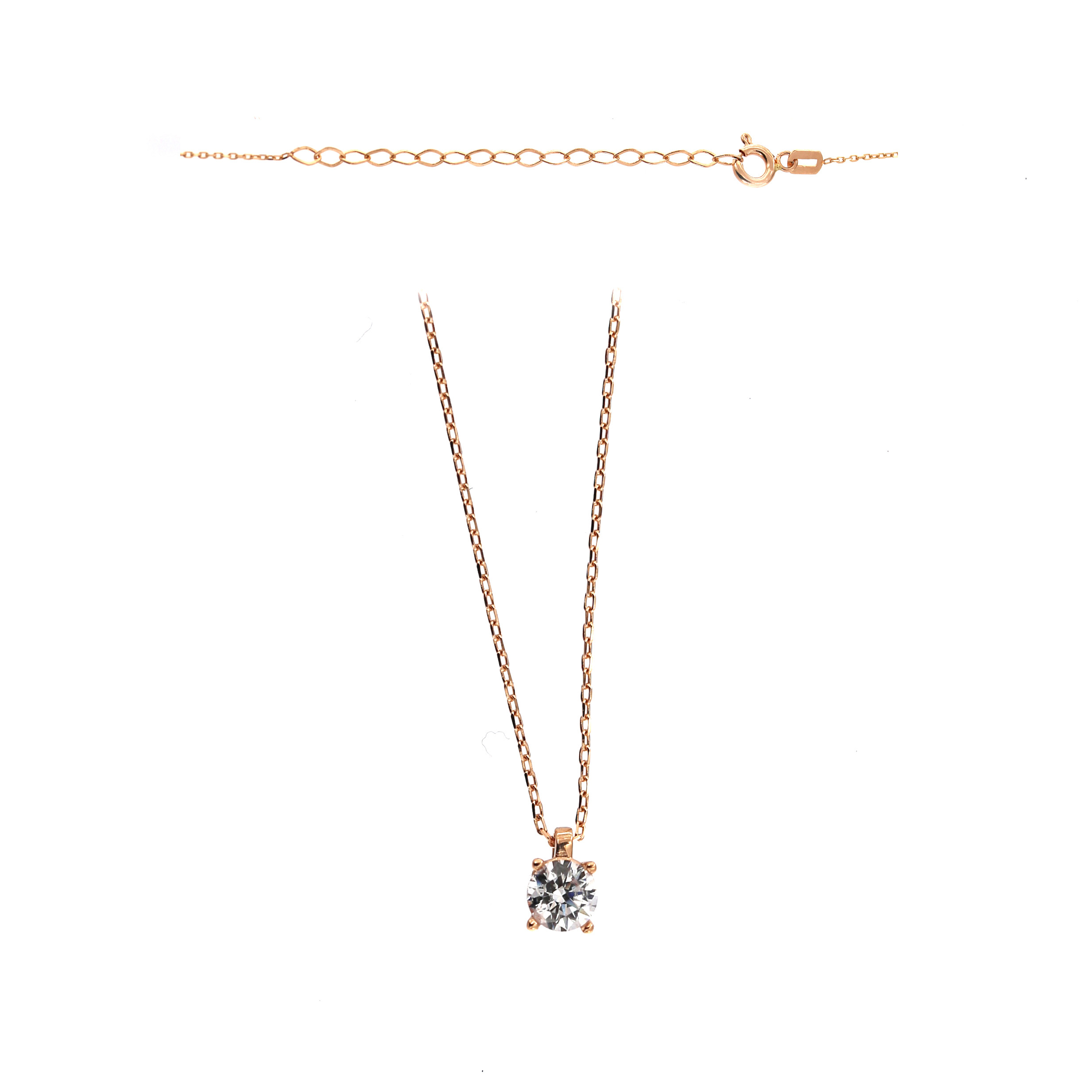 Rose gold pendant necklace CPR01-11