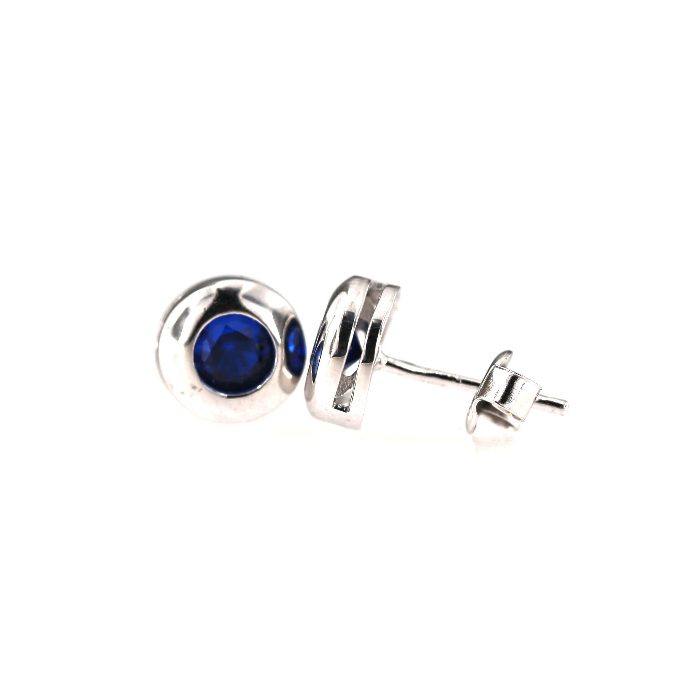 White gold zirconia earrings BBV06-02-03