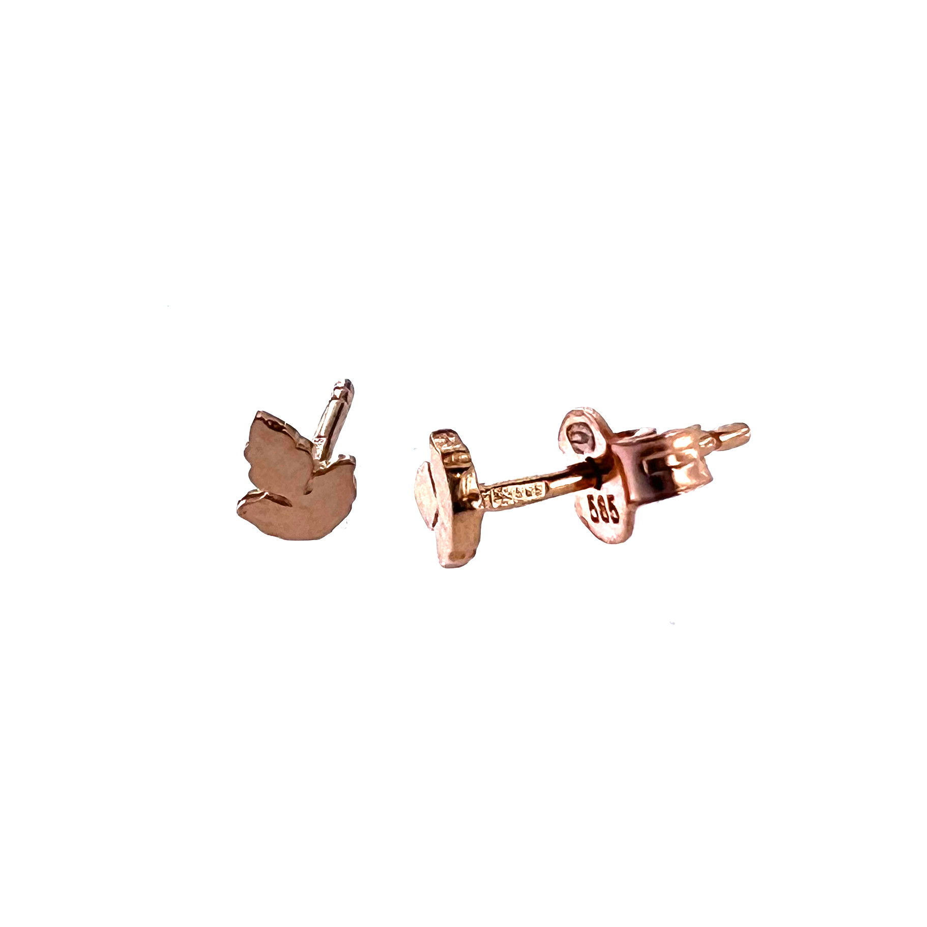 Rose gold pin earrings BRV07-19-04