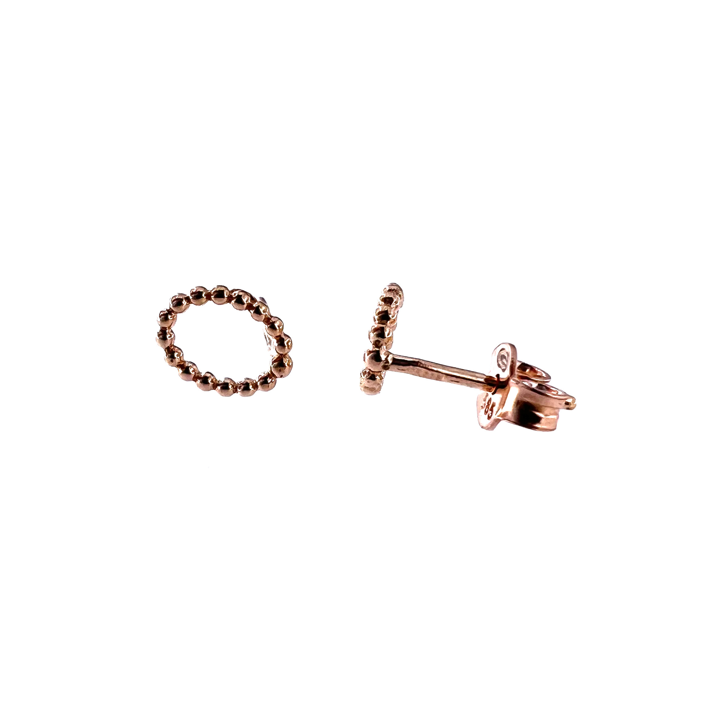 Rose gold pin earrings BRV12-01-18