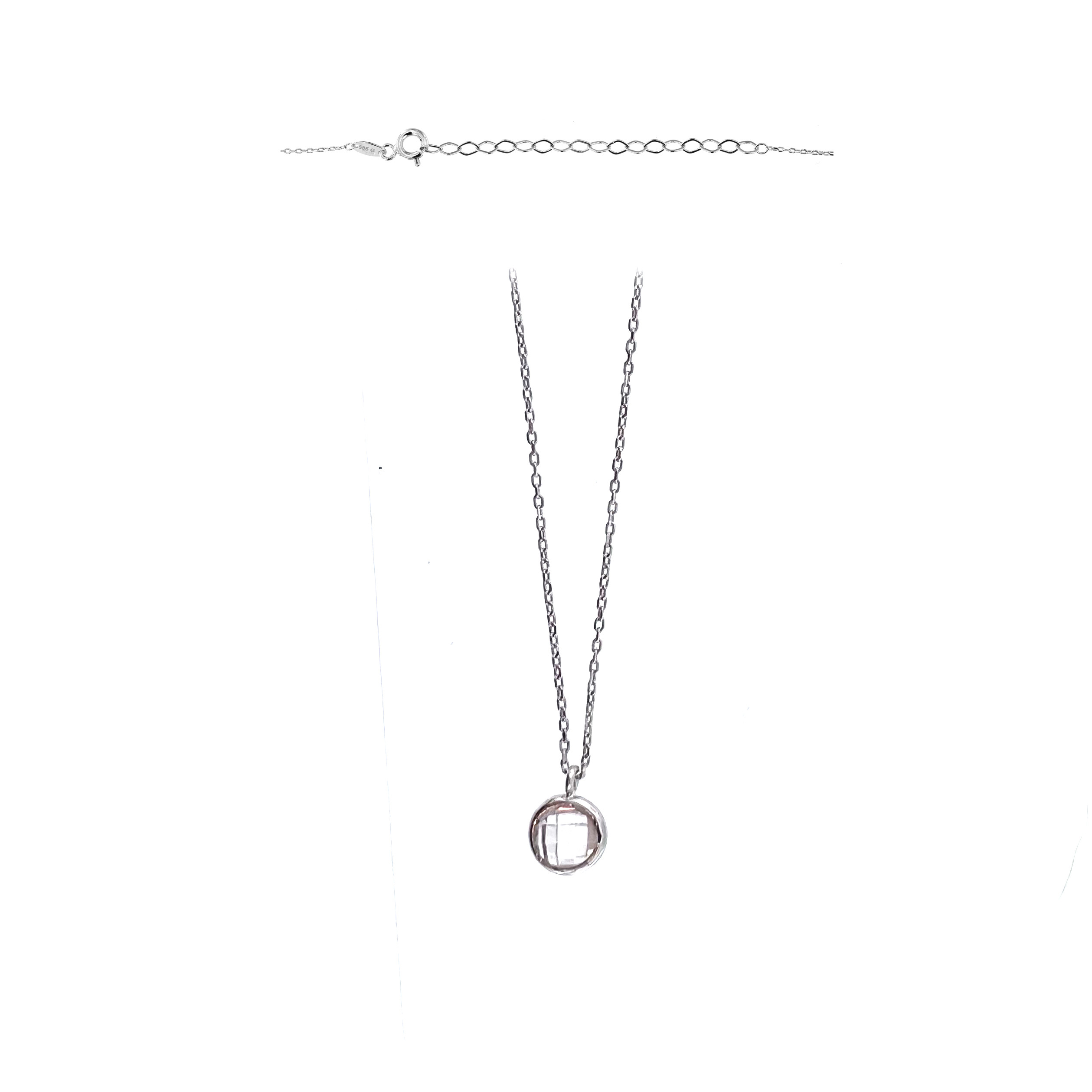 White gold pendant necklace CPB03-14