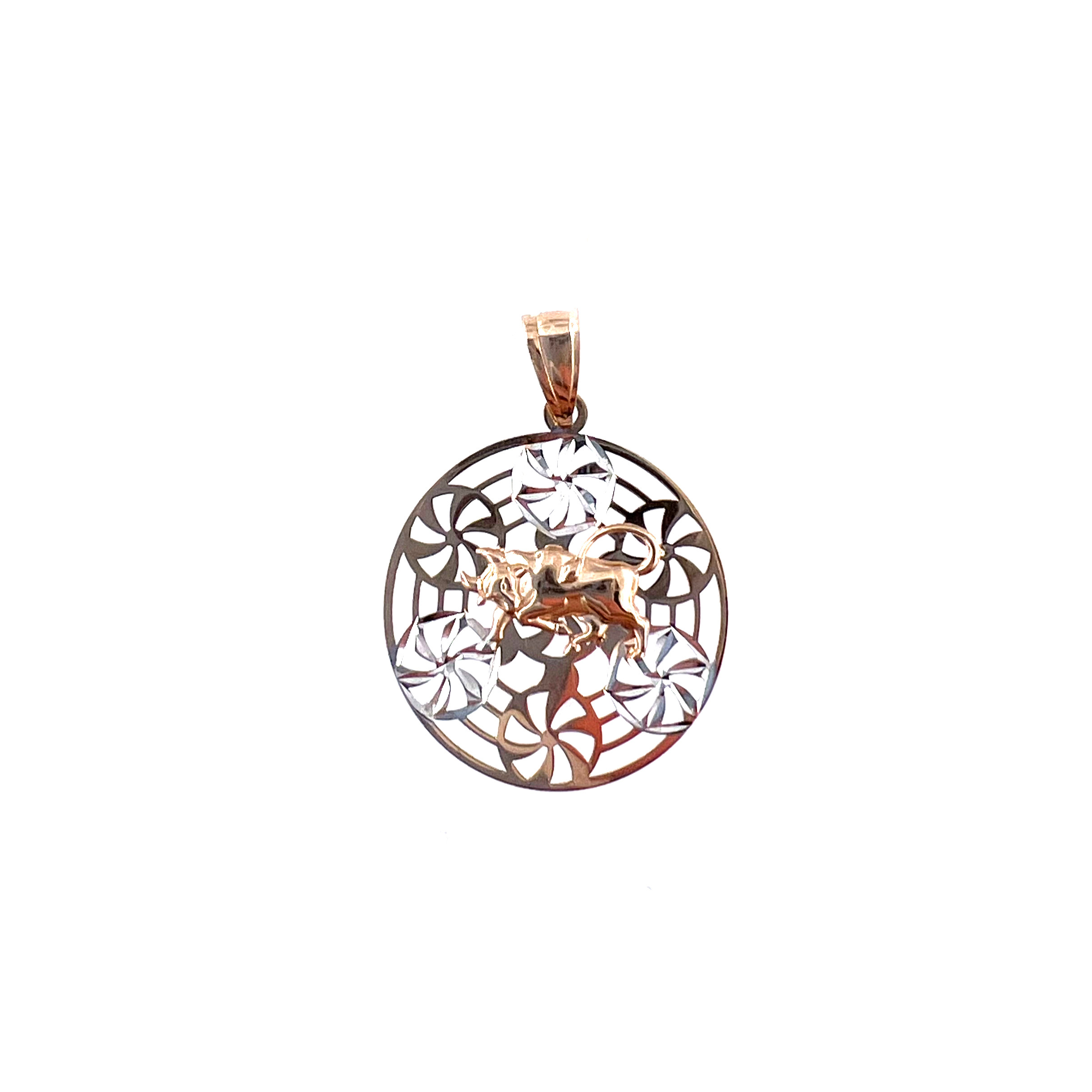 Rose gold Taurus pendant ARH-J-15