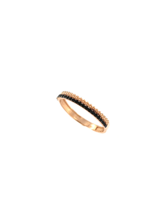 Rose gold zircon ring DRA08-12 16.5MM