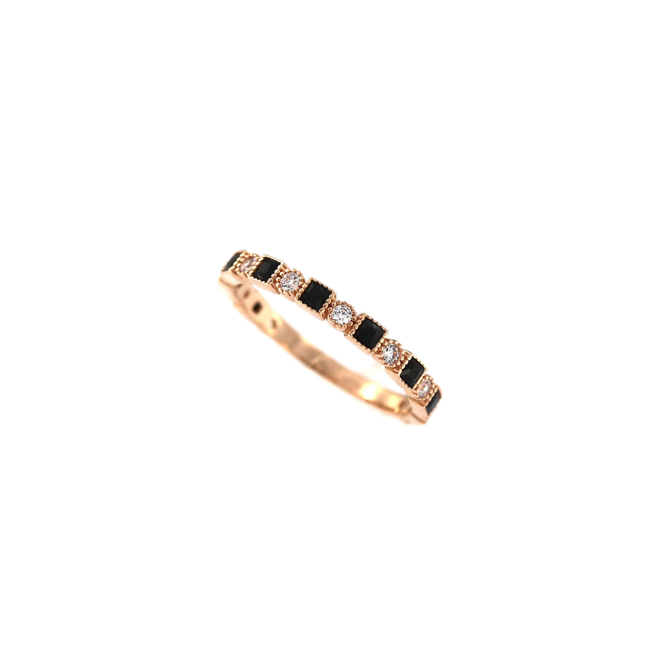 Rose gold zircon ring DRA08-16 18MM