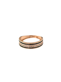Rose gold zircon ring...