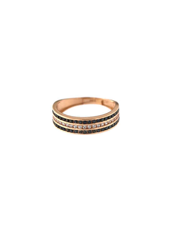 Rose gold zircon ring DRA08-19 18,5MM