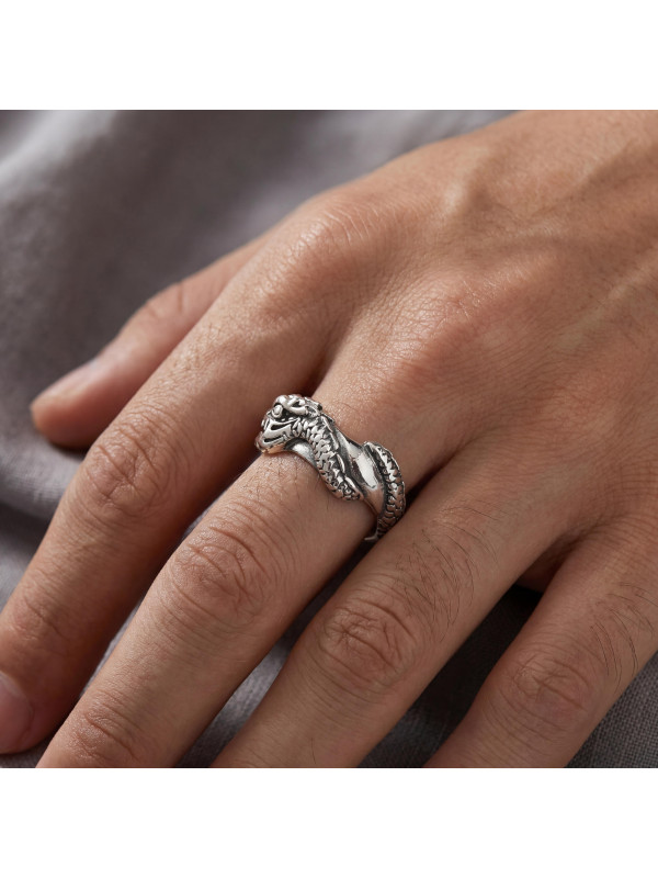 SILVER RING BIKER-Ž-04