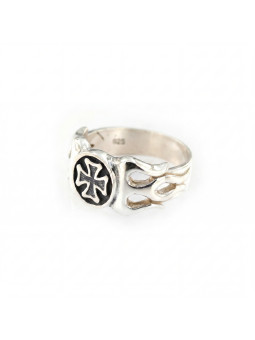 SILVER RING BIKER-Ž-06