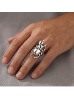 SILVER RING BIKER-Ž-08