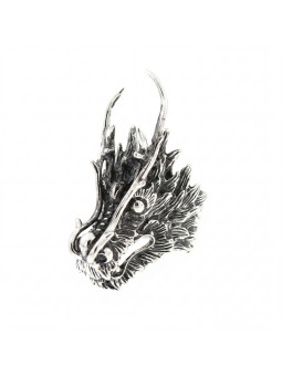 SILVER DRAGON RING BIKER-Ž-10
