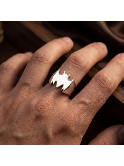 Sterling Silver Bat Ring BIKER-Ž-21