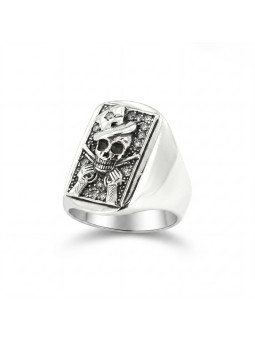 SIDABRINIS ŽIEDAS BIKER-Ž-24 D22