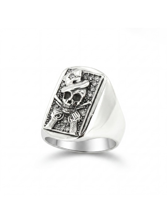 SILVER RING BIKER-Ž-24 D22