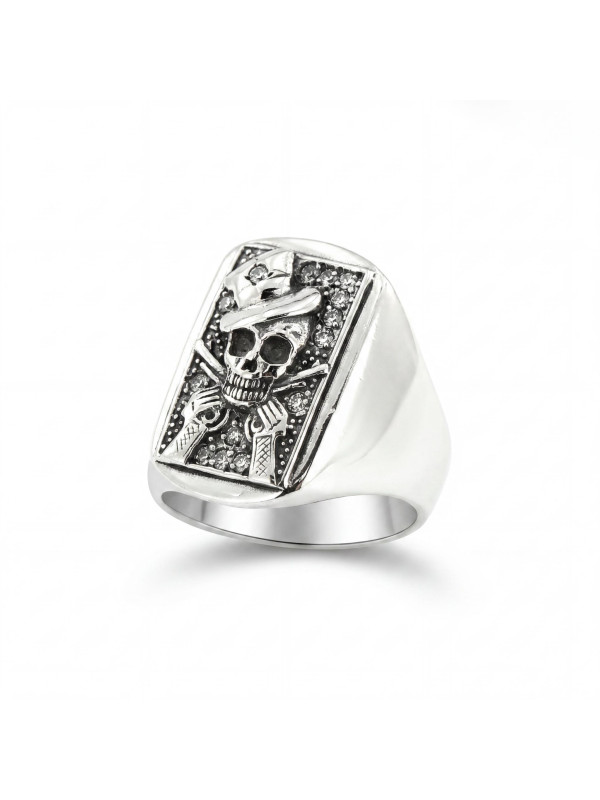 SILVER RING BIKER-Ž-24 D22