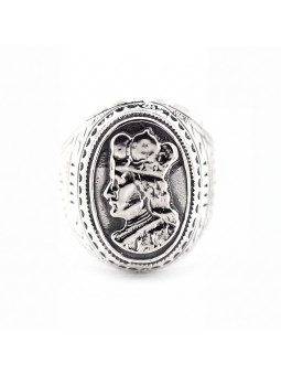 Silver King Mindaugas Ring BIKER-Ž-32