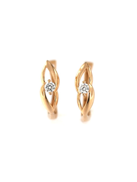Rose gold zirconia earrings BRA04-04-05