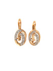 Rose gold zirconia earrings BRA04-07-03 