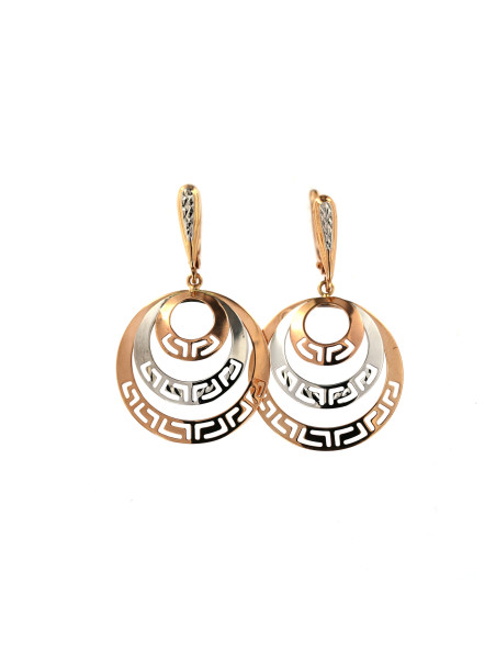 Rose gold drop earrings BRA05-01-08