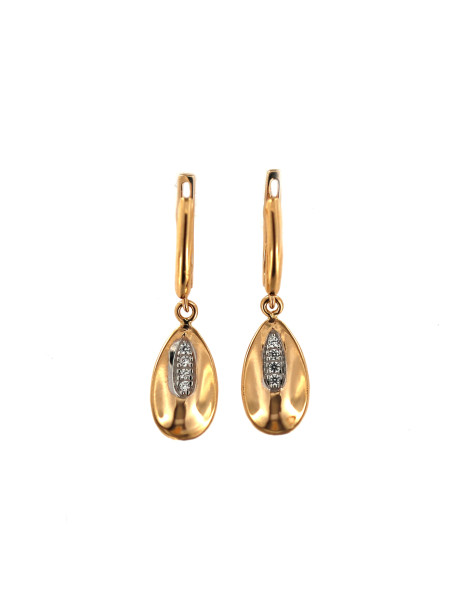 Rose gold drop earrings BRA05-02-04
