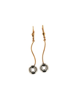 Rose gold drop earrings BRA05-04-04