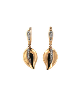 Rose gold drop earrings BRA05-06-03