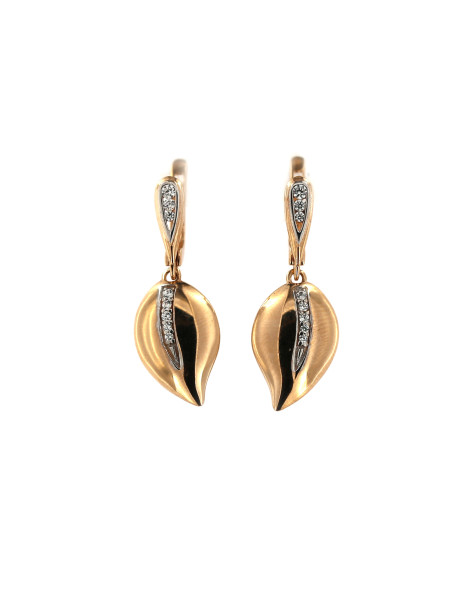 Rose gold drop earrings BRA05-06-03