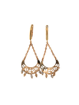 Rose gold drop earrings BRA05-09-04