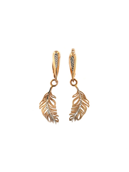 Rose gold drop earrings BRA05-10-01